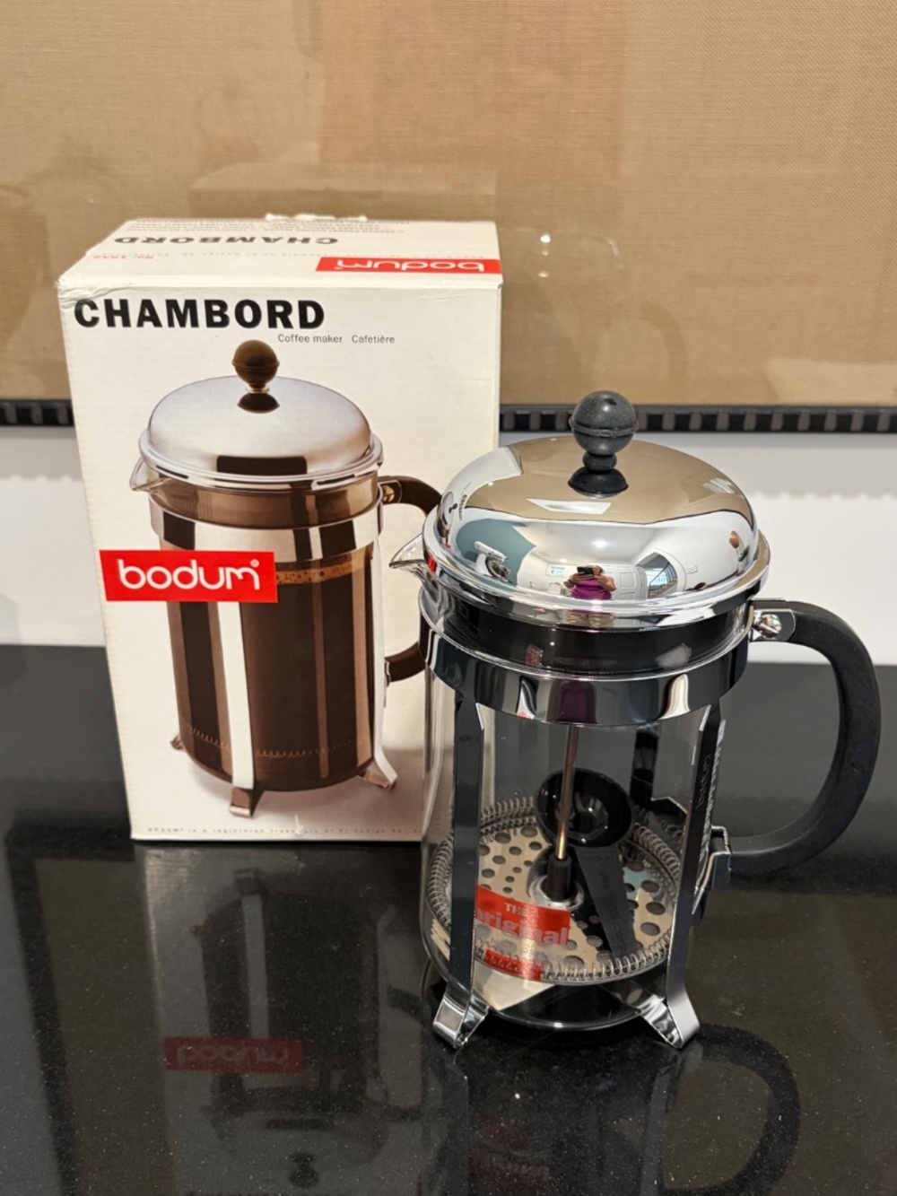 Bodum Chambord 12 Cup French Press Coffee Maker 51 oz.  #1932-16US NOB MSRP $65